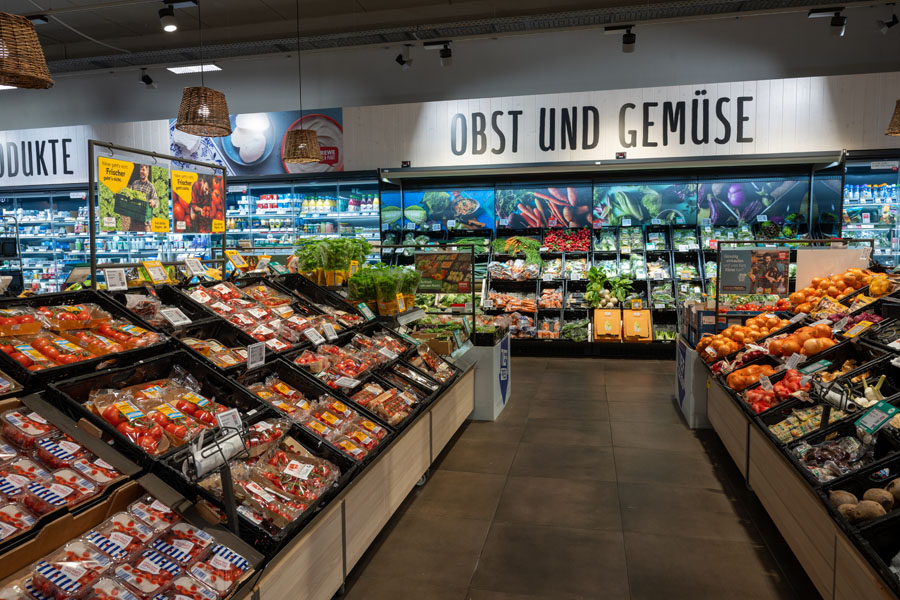 Obst-Gemüse-Abteilung